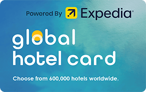 Global Hotel Card Powered by Expedia gift card