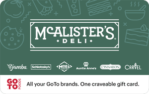 McAlister’s Deli – GoTo Foods gift card
